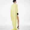Crepe Jersey avondjurk met lange mouwen