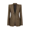 Croco Jacquard jasje met enkele rij knopen en revers Croco Jacquard jasje met enkele rij knopen en revers