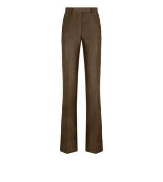 Croco Jacquard Tailored Straight Pants