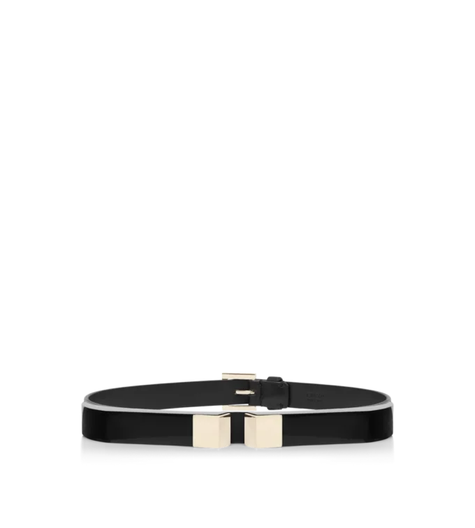 Decoratieve riem van nappaleer en plexiglas Decoratieve riem van nappaleer en plexiglas