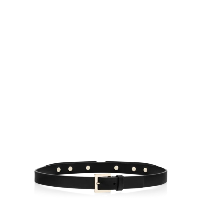 Decoratieve riem van nappaleer en plexiglas Decoratieve riem van nappaleer en plexiglas
