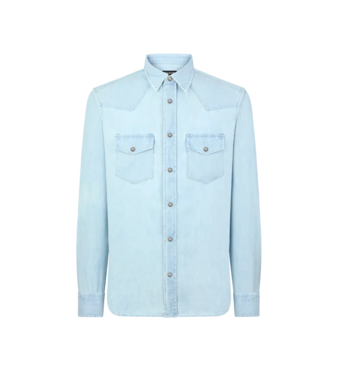 Denim chambray westernshirt