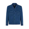 Denim overshirt met visgraatmotief Denim overshirt met visgraatmotief