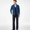 Denim overshirt met visgraatmotief Denim overshirt met visgraatmotief