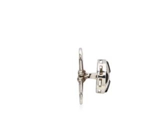 Diamanten onyx ronde studs Diamanten onyx ronde studs