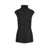 Dubbele zijden duchesse playsuit met uitsnijding