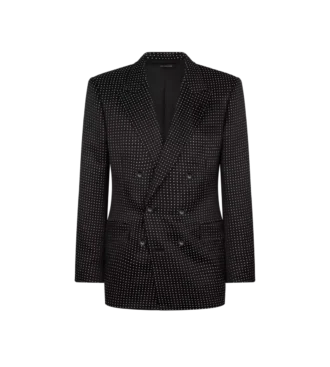 Duchesse Polka Dot Jacquard jas