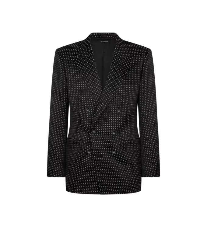 Duchesse Polka Dot Jacquard jas Duchesse Polka Dot Jacquard jas