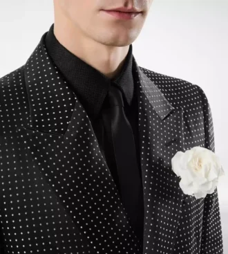 Duchesse Polka Dot Jacquard jas