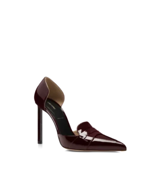 Eva D’Orsay-pumps van lakleer