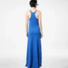 Fijne merino mouwloze lange tanktopjurk