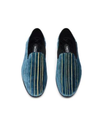 Fluwelen jacquard Steven-slipper