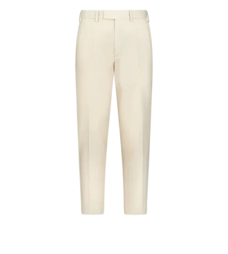 Geborstelde katoenen chino