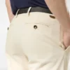 Geborstelde katoenen chino