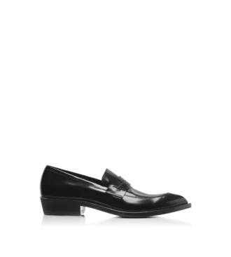 Geborstelde leren Eva-loafer