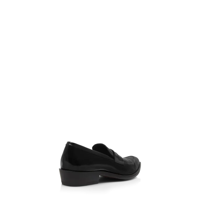 Geborstelde leren Eva-loafer Geborstelde leren Eva-loafer