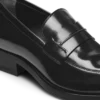 Geborstelde leren Eva-loafer Geborstelde leren Eva-loafer