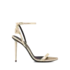 Gelamineerde nappa lederen Padlock Pointy Naked Sandal Gelamineerde nappa lederen Padlock Pointy Naked Sandal