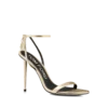 Gelamineerde nappa lederen Padlock Pointy Naked Sandal Gelamineerde nappa lederen Padlock Pointy Naked Sandal