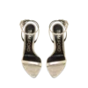Gelamineerde nappa lederen Padlock Pointy Naked Sandal Gelamineerde nappa lederen Padlock Pointy Naked Sandal