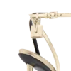 Gelamineerde nappa lederen Padlock Pointy Naked Sandal Gelamineerde nappa lederen Padlock Pointy Naked Sandal
