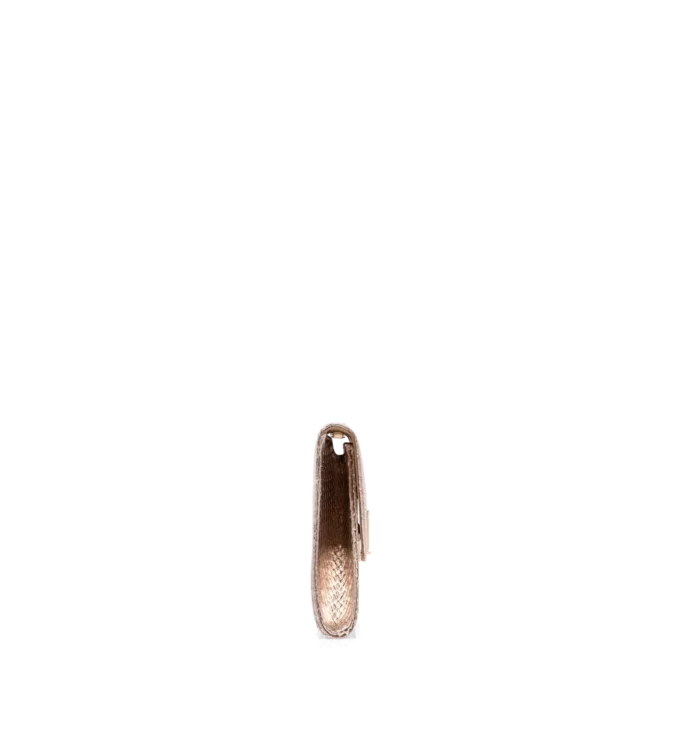 Gelamineerde Python Nobile-clutch met stempelmotief
