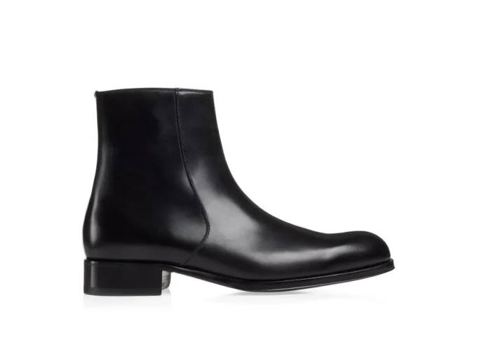 Gepolijste leren Edgar Zip Boot