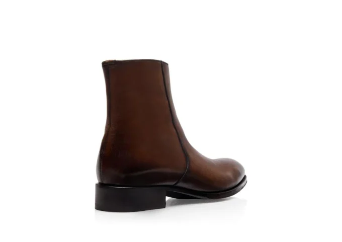 Gepolijste leren Edgar Zip Boot