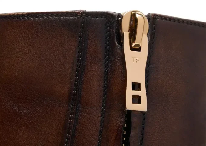 Gepolijste leren Edgar Zip Boot