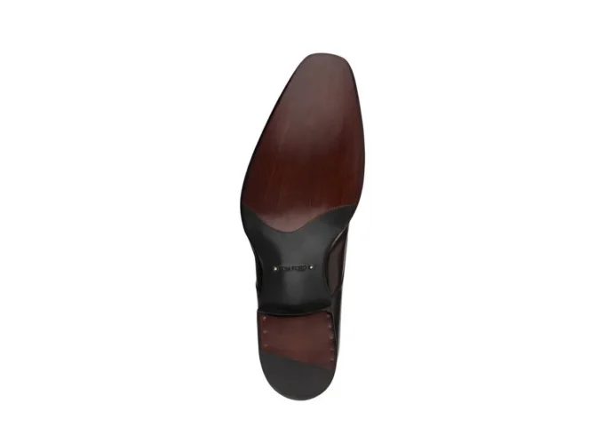 Gepolijste leren Elkan monk strap
