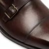 Gepolijste leren Elkan monk strap