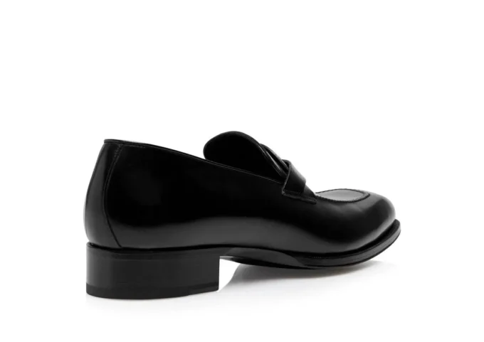 Gepolijste leren Elkan Twisted Band Loafer