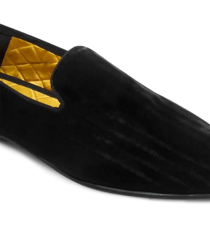 Gestreepte fluwelen Steven-slipper