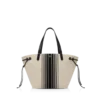 Gestreepte jacquard grote draagtas Gestreepte jacquard grote draagtas