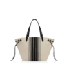 Gestreepte jacquard grote draagtas Gestreepte jacquard grote draagtas