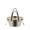Gestreepte jacquard grote draagtas Gestreepte jacquard grote draagtas