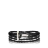 Gevlochten leren T-armband
