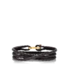 Gevlochten leren T-armband