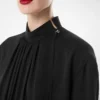 Gewassen zijden georgette blouse met lange mouwen Gewassen zijden georgette blouse met lange mouwen