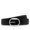 Geweven leren ovale riem