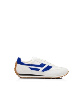 Gladde leren en suède Mick sneaker