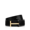 Gladde leren T-riem