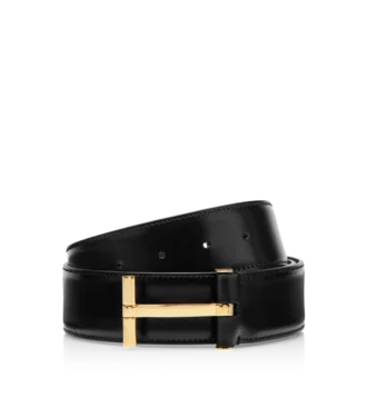 Gladde leren T-riem