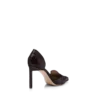 Glanzende Eva D’Orsay-pumps van gestempeld krokodillenleer Glanzende Eva D’Orsay-pumps van gestempeld krokodillenleer