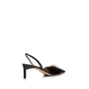 Glanzende leren T Latch Slingback Glanzende leren T Latch Slingback