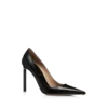 Glanzende leren T-pumps Glanzende leren T-pumps