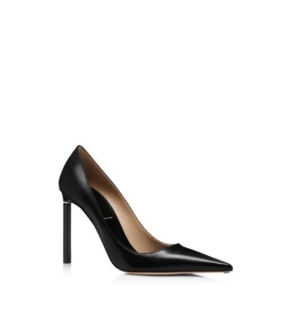 Glanzende leren T-pumps