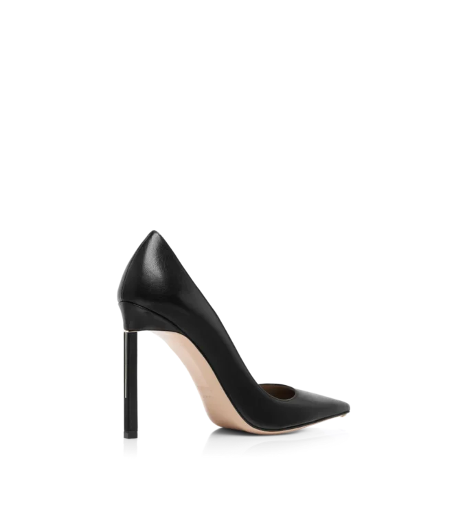 Glanzende leren T-pumps Glanzende leren T-pumps