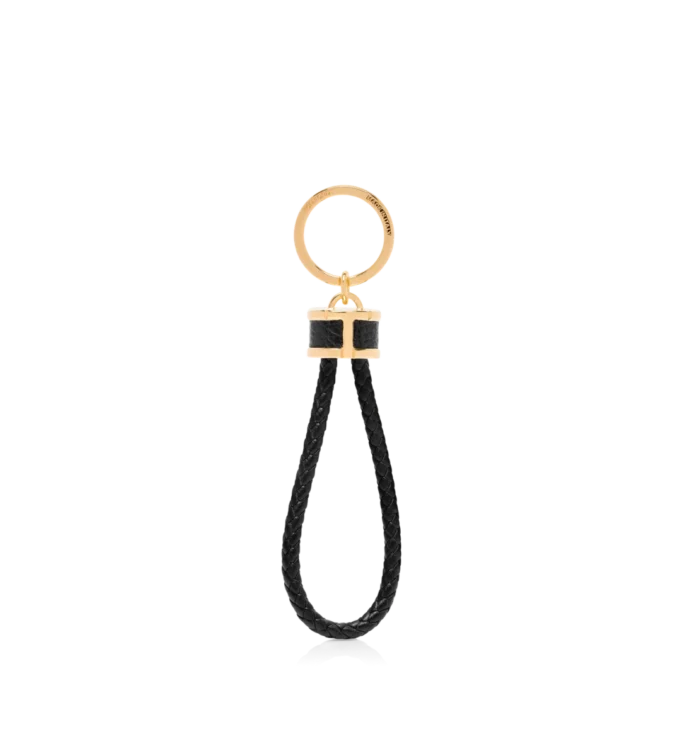 Graanleer T-lus sleutelhanger