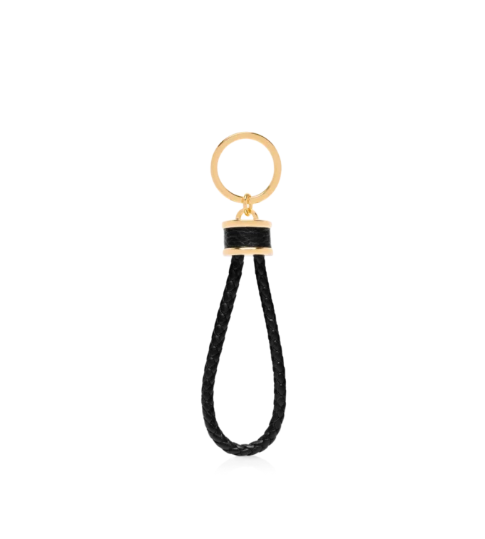 Graanleer T-lus sleutelhanger